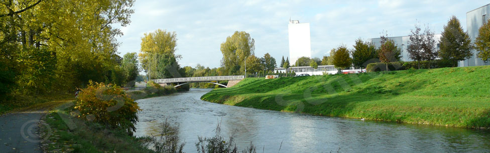 Blick in Richtung Bornaer Straße und Gewerbepark A4 (2016)