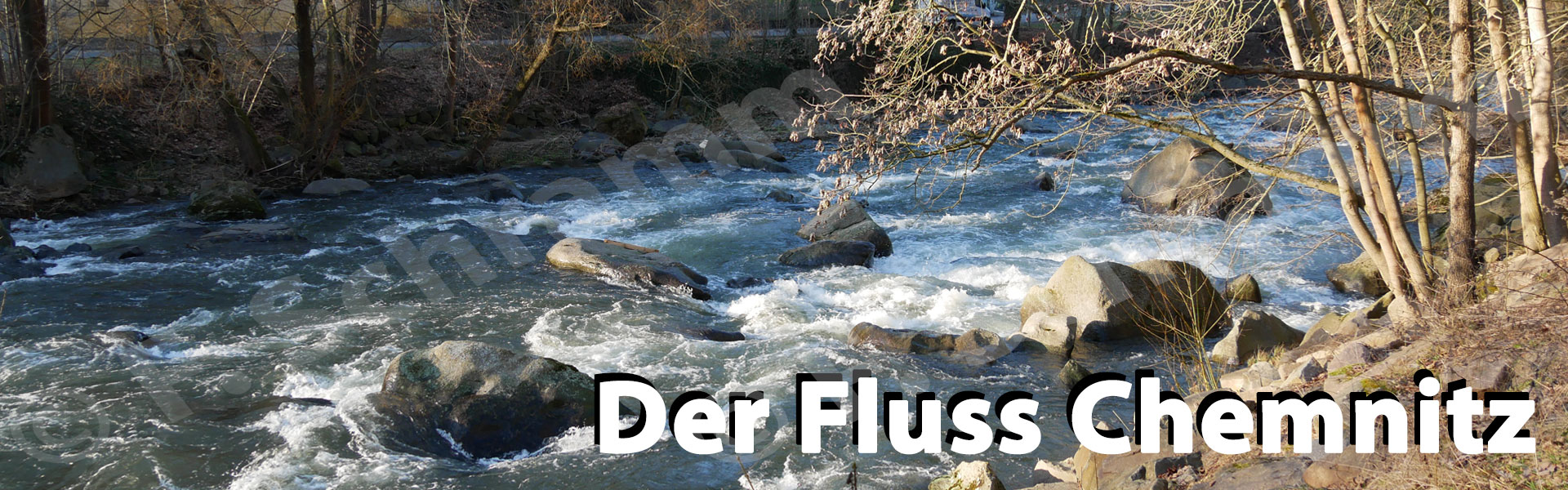 Der Fluss Chemnitz