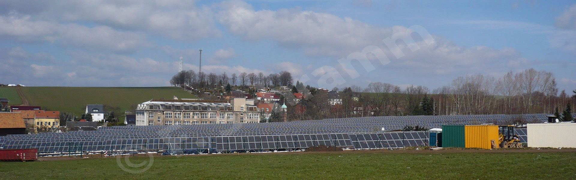 Photovoltaikanlage auf dem Gelände der ehemaligen "Russenkaserne"