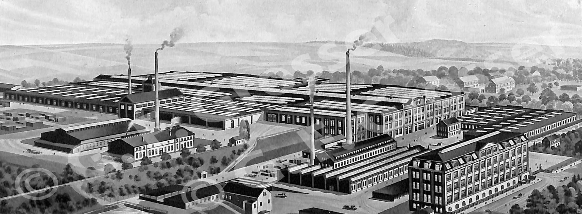 Fabrikgelände der Firma Maschinenfabrik G. F. Grosser