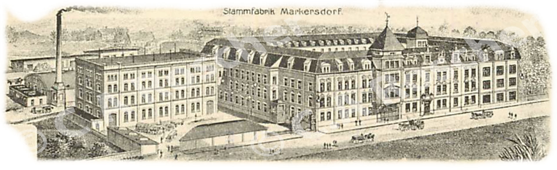 Fabrik C. A. Roscher Nachf. Stammfabrik in Markersdorf