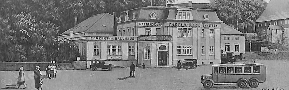 Ansicht des Carola-Park in den 1930er Jahren